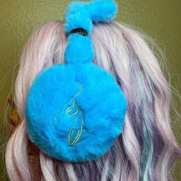 Blue Baby Phat Furry Ear Muffs - Picture 3 of 5